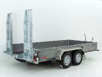 Vezeko Baumaschinenanhänger BA 190 x 390 cm 3,5t, grau, Schwenk-Rampen, SB – Image 3