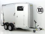 Humbaur Pferdeanhänger Notos Alu 2700 S, silber, Frontausstieg – Image 2