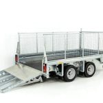 Ifor Williams Baumaschinenanhänger GX105 HD 3,5t, Auffahrrampe, Gitter