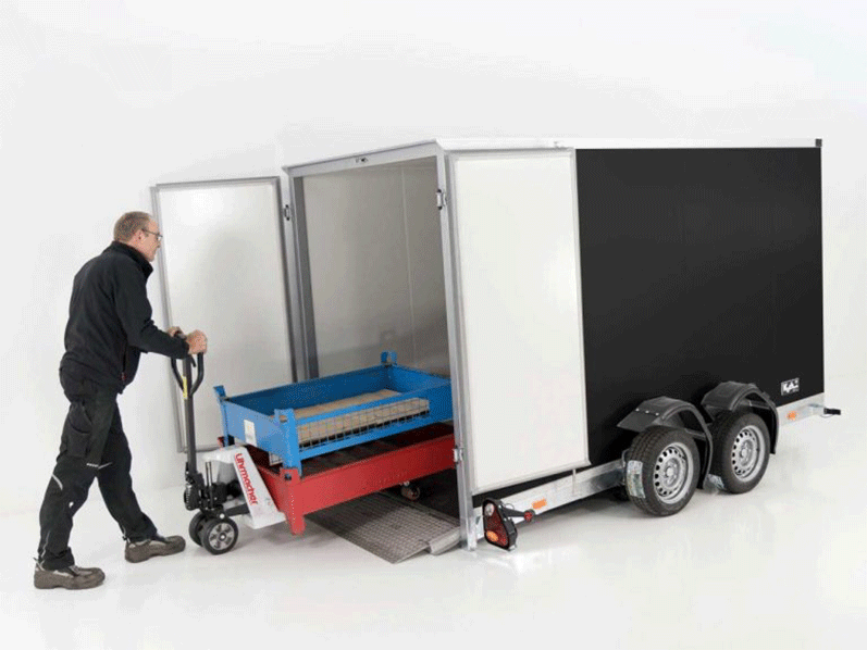 ANHAHNNGER.png Vezeko Koffer-Absenkanhänger 157 x 344 cm Höhe 190 cm 2,7t, schwarz – Image 1