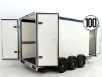 Henra Kofferanhänger Boxvan black Höhe 220 cm 3,5t, Tridem, Tür