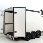Henra Kofferanhänger Boxvan black Höhe 220 cm 3,5t, Tridem, Tür
