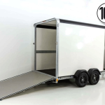 Henra Kofferanhänger Boxvan black Höhe 220 cm 3,5t, Rampe Tür