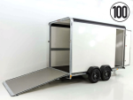 Henra Kofferanhänger Boxvan black Höhe 190 cm 2,7t, Rampe Tür