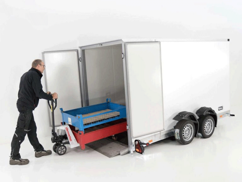 ANHANGERPOFER.png Vezeko Koffer-Absenkanhänger 157 x 344 cm Höhe 190 cm 2,7t, weiß – Image 1