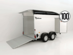 Debon Kofferanhänger Cargo Höhe 200 cm 2,6t, Alu, Polybug, Tür, schwarz