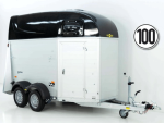 Humbaur Pferdeanhänger Equitos 2000, schwarz, Aluboden – Image 2