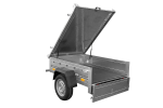Unitrailer Deckelanhänger Garden Trailer 150 KIPP mit Alu-Deckel, 150 x 106 cm, 750 kg – Image 6