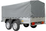 Unitrailer Kippanhänger Garden Trailer 264/2, 264 x 125 cm, Stützrad, Hochplane 80 cm – Image 3