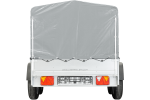 Unitrailer Kippanhänger Garden Trailer 264/2, 264 x 125 cm, Stützrad, Hochplane 80 cm – Image 6