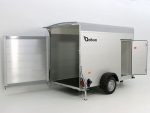 Debon Kofferanhänger Cargo Höhe 190 cm 1,3t, Alu, Polybug, Tür, grau – Image 2
