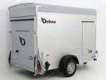 Debon Kofferanhänger Cargo Höhe 190 cm 1,3t, Alu, Polybug, Tür, grau – Image 3
