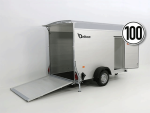 Debon Kofferanhänger Cargo Höhe 190 cm 1,3t, Alu, Polybug, Tür, grau – Image 28