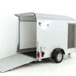 Debon Kofferanhänger C300 148 x 295 cm Höhe 190 cm 1,3t, Polybug, Tür, grau