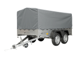 Unitrailer Kippanhänger Garden Trailer 264/2, 264 x 125 cm, Stützrad, Hochplane 80 cm