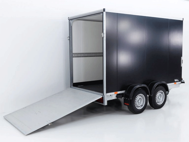 Vezeko Kofferanhänger VK Sandwich Black 152 x 305 cm Höhe 193 cm 2,7t, Rampe