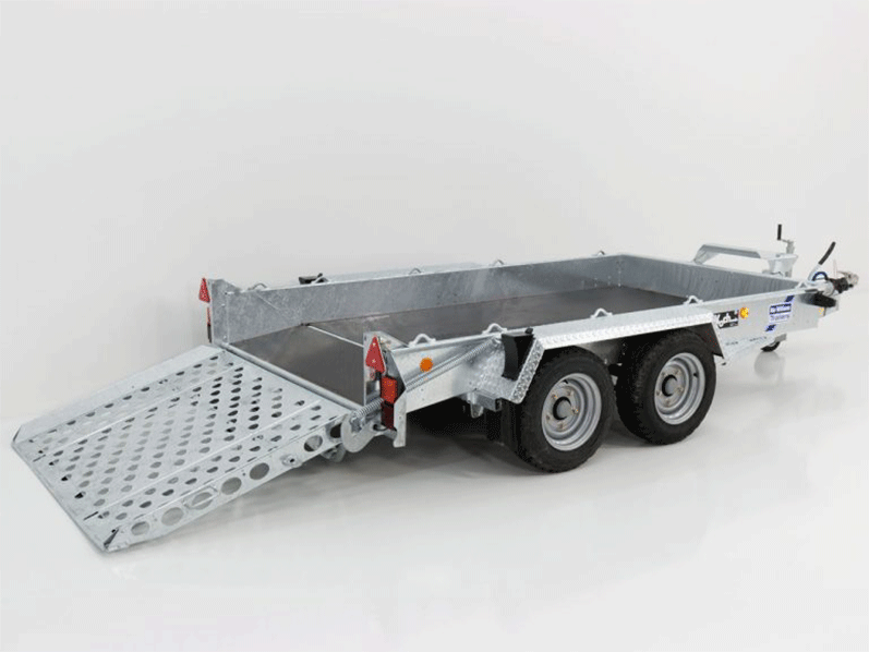 Ifor Williams Baumaschinenanhänger GH1054AB 163 x 305 cm 3,5t, Rampe